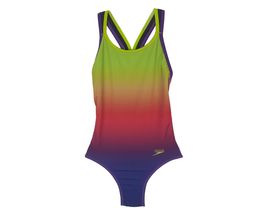 Maiô Speedo Stripes Midnight Sun Colors Juvenil