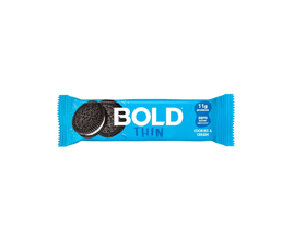 Barra de Proteína Bold Thin Cookies e Cream 40g