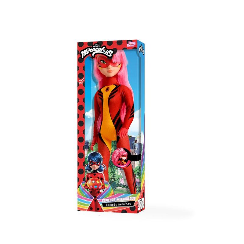 Boneca Miraculous Ladybug Boneco Cat Noir Figura Articuladas