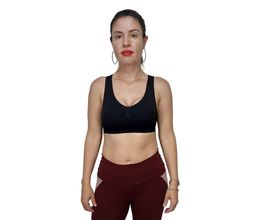 Top Selene Sem Costura Nadador Feminino