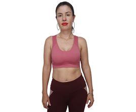 Top Selene Sem Costura Nadador Feminino