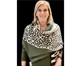 Xale Marcia Lebelson Animal Print