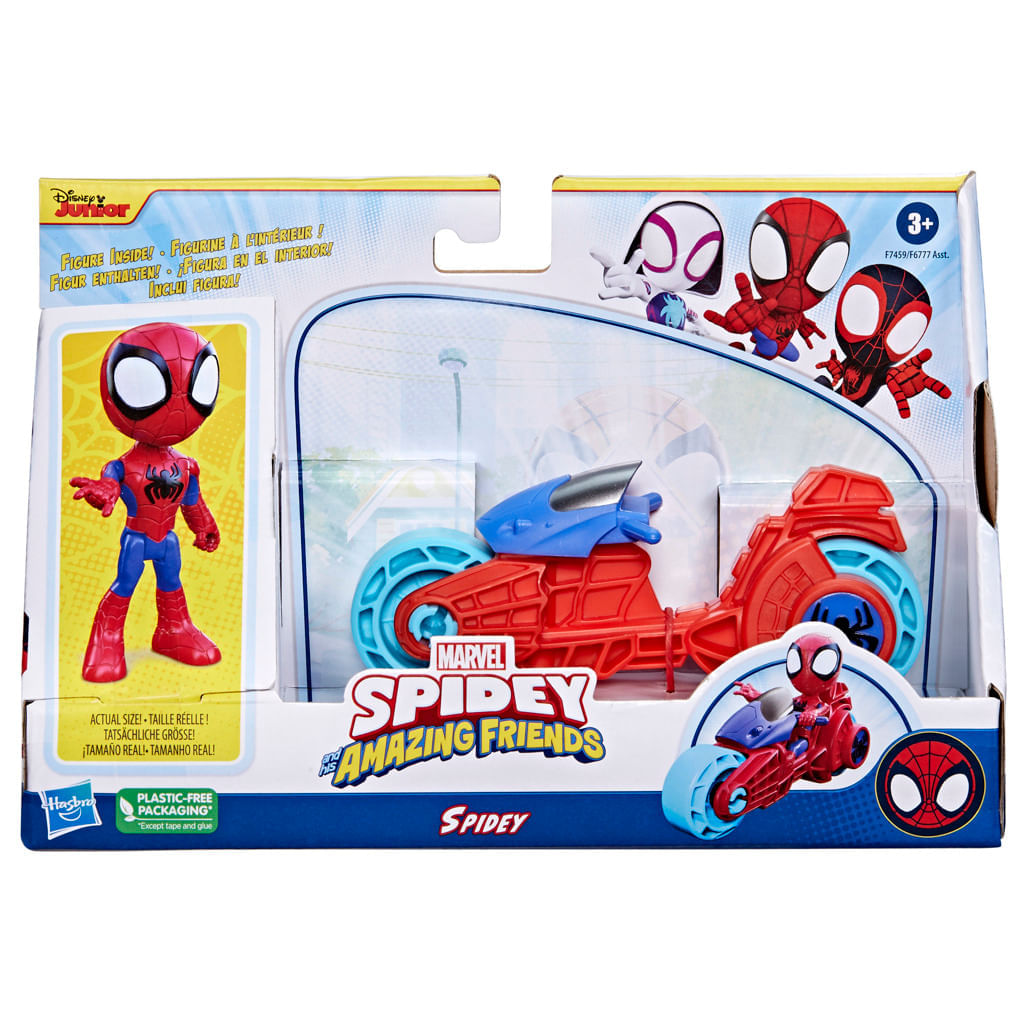 Boneco Homem Aranha Com Motocicleta Marvel - Hasbro F3714