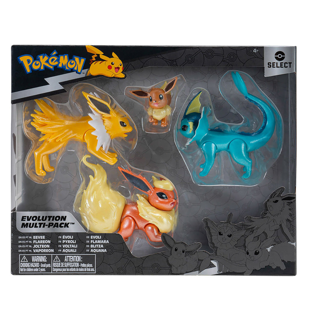 Conjunto de Figuras - Pokémon - 8 Bonecos - Battle Figure Multi