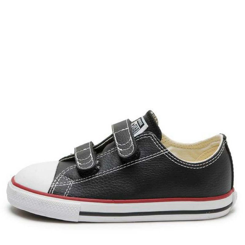 Tênis Converse All Star Infantil Fecho Em Velcro Preto