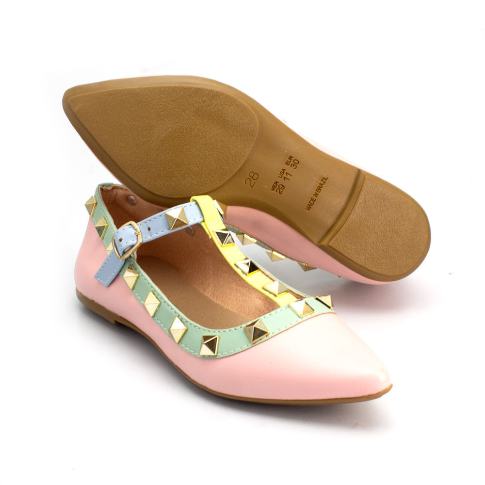 Sapatilha Infantil Spikes Bico Fino (28 Ao 36) Ludique Et Badin