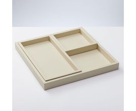 Porta-Objeto Unito Tray Com 3 Bandejas - 34X34 - Trousseau