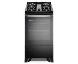 Fogão de Piso Electrolux de 04 Bocas Efficient com PerfectCook Preto - FE4GP