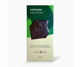 Barra Cacau Noir Amêndoas 63% 90g