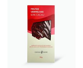 Barra Cacau Noir Frutas Vermelhas 63% 90g