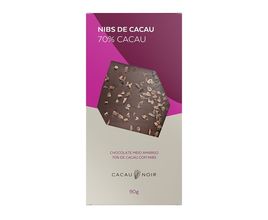 Barra De Chocolate Cacau Noir 70% Nibs