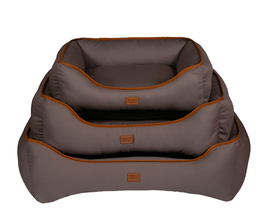 Cama Urban Puppy Retangular Confort Sarja Lisa Cinza - P