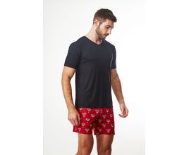 Pijama Jogê Curto Manga Curta Malha Grécia Masculino