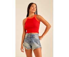 Blusa Tricot Moldura Color - Oh, Boy!