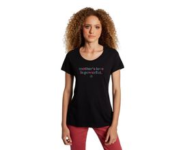 Camiseta Feminina Powerful Preta Reversa